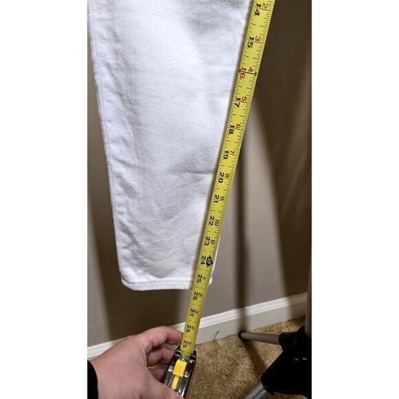 Madewell Womens Jeans White Curvy High Rise Skinny Sz 29 Petite - Picture 9 of 9
